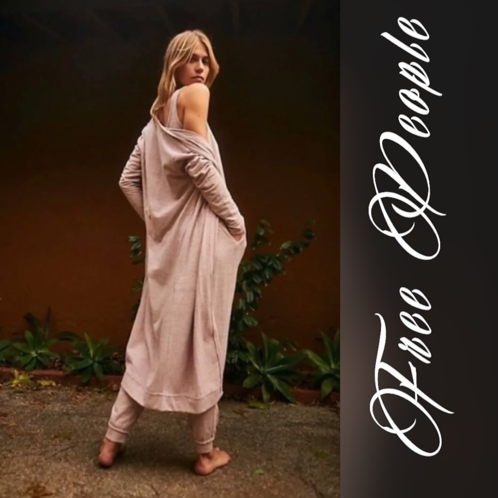 Free People jumpsuit cardigan set Bi-Coastal